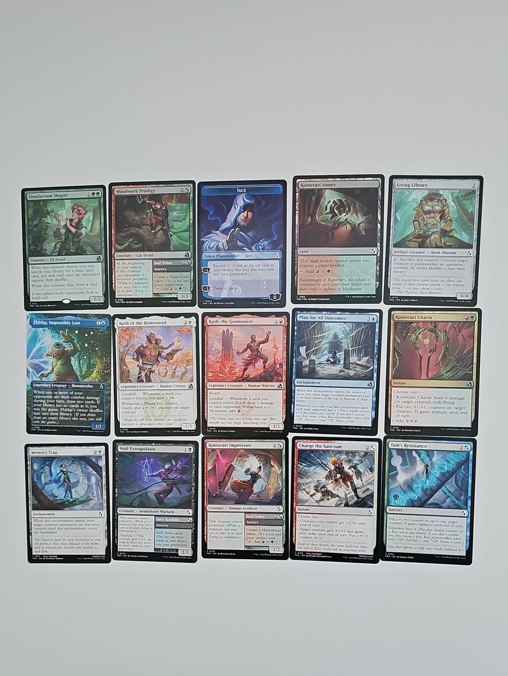 MTG Card Lot 15 Cards Reality Fracture Rares Mythics Jace Koth Magic TCG Lot